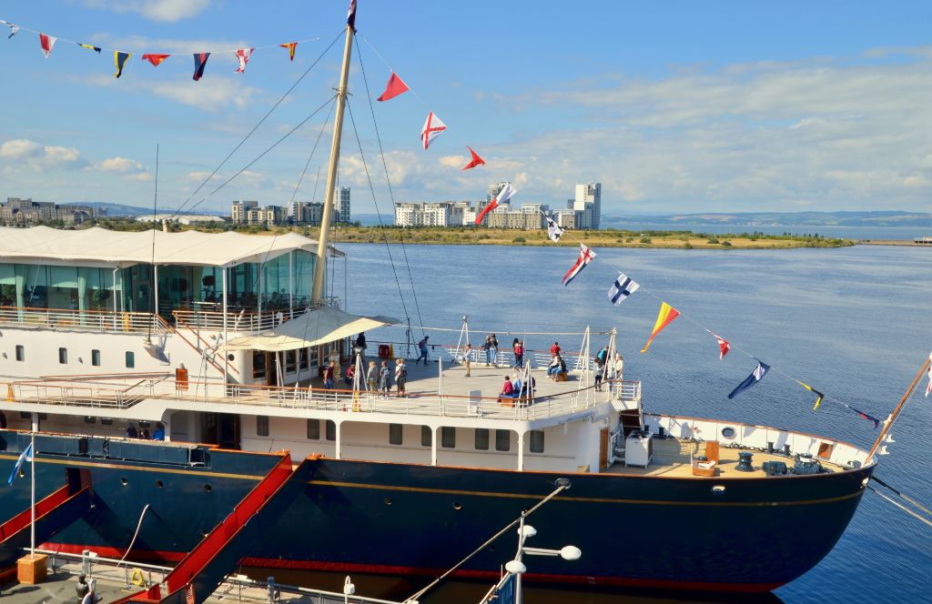 go to the royal yacht britannia as one of the best things to do in edinburgh with kids